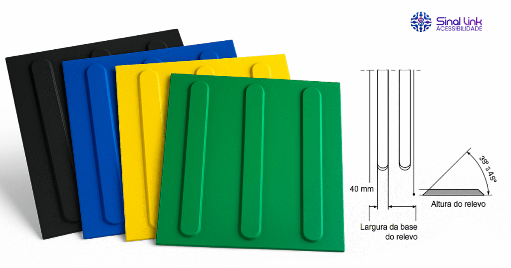 Piso tátil direcional