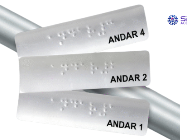 Braile para corrimão.