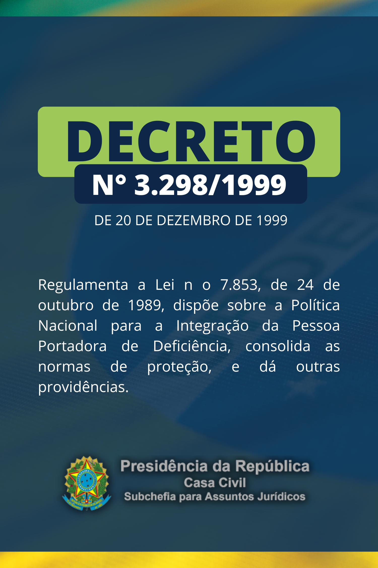 Decreto 3298:1999