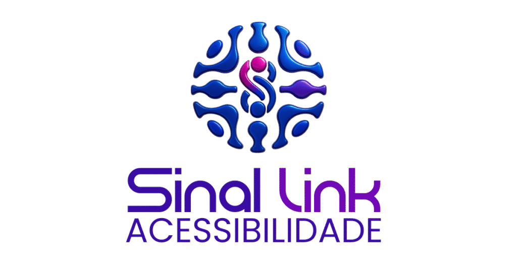 Logotipo Sinal Link Acessibilidade